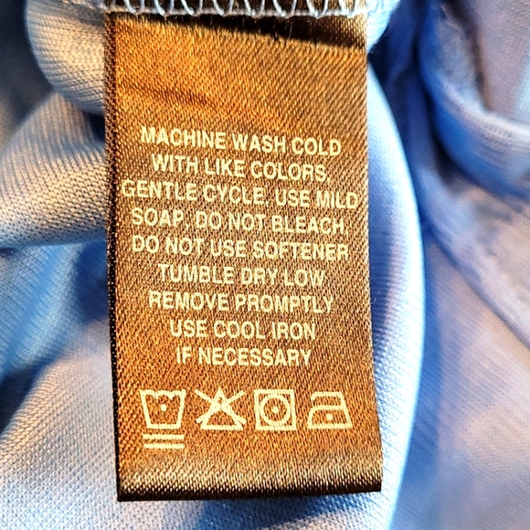 Palm Beach Performance Golf Polo Light Blue Size XXL - Picture 5 of 6